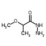 结构式 CAS# 887029-63-2, 2-甲氧基丙酰肼