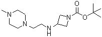 CAS 登录号：887580-82-7， 3-{[2-(4-甲基-1-哌嗪基)乙基]氨基}-1-吖丁啶羧酸叔丁酯