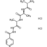 CAS#: 88874-01-5， (2S)-2-Amino-N-[(2S)-1-{[(2S)-1-(2-isonicotinoylhydrazino)-1-oxo-2-propanyl]amino}-1-oxo-2-propanyl]propanamide dihydrochloride