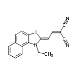 CAS#: 88894-02-4， [(2Z)-2-(1-Ethylnaphtho[1,2-d][1,3]thiazol-2(1H)-ylidene)ethylidene]malononitrile