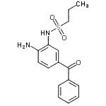 CAS 登录号：88965-53-1， N-(2-氨基-5-苯甲酰基苯基)-1-丙烷磺酰胺