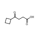 结构式 CAS# 889953-85-9, 4-环丁基-4-氧代丁酸
