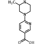 CAS#: 889957-83-9， 6-(3-Methyl-1-piperazinyl)nicotinic acid