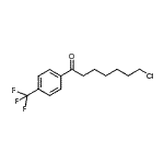结构式 CAS# 890043-21-7, 7-氯-1-[4-(三氟甲基)苯基]-1-庚酮
