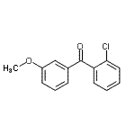 结构式 CAS# 890098-07-4, (2-氯苯基)(3-甲氧基苯基)甲酮