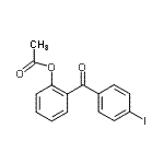 结构式 CAS# 890099-28-2, 2-(4-碘苯甲酰基)苯基乙酸酯