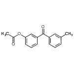 结构式 CAS# 890099-33-9, 3-(3-甲基苯甲酰)苯基乙酸酯
