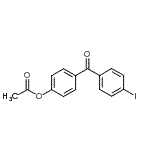 结构式 CAS# 890099-52-2, 4-(4-碘苯甲酰基)苯基乙酸酯