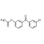 结构式 CAS# 890099-53-3, 3-(3-氯苯甲酰基)苯基乙酸酯