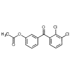 结构式 CAS# 890100-24-0, 3-(2,3-二氯苯甲酰基)苯基乙酸酯