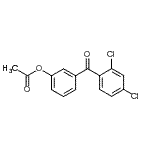 structure of CAS# 890100-26-2, 3-(2,4-Dichlorobenzoyl)phenyl acetate;3-Acetoxy-2',4'-dichlorobenzophenone