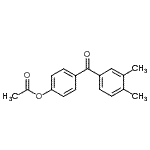 结构式 CAS# 890100-35-3, 4-(3,4-二甲基苯甲酰)苯基乙酸酯