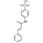 CAS#: 89217-68-5， 4-{[(2E)-3-Phenyl-2-propenoyl]amino}benzenesulfonic acid