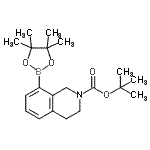 CAS#: 893566-73-9， 2-Methyl-2-propanyl 8-(4,4,5,5-tetramethyl-1,3,2-dioxaborolan-2-yl)-3,4-dihydro-2(1H)-isoquinolinecarboxylate