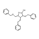 结构式 CAS# 89361-52-4, 2,3,5-三-O-苄基呋喃戊糖