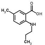 CAS 登录号：893727-34-9， 5-甲基-2-丙基氨基-苯甲酸