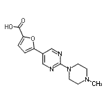CAS 登录号：893740-76-6， 5-[2-(4-甲基-1-哌嗪基)-5-嘧啶基]-2-糠酸