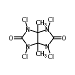CAS#: 89380-44-9， 1,3,4,6-Tetrachloro-3a,6a-dimethyltetrahydroimidazo[4,5-d]imidazole-2,5(1H,3H)-dione