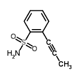CAS 登录号：89392-02-9， 2-(1-丙炔-1-基)苯磺酰胺
