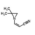CAS#: 89422-25-3， (2Z)-3-(2,2-Dimethyl-1-aziridinyl)acrylonitrile