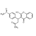 CAS 登录号：89434-45-7， 2-羟基-3-{1-[4-(甲基亚磺酰)苯基]-3-氧代丁基}-4H-苯并吡喃-4-酮