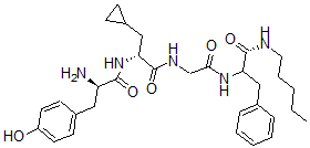 CAS#: 89483-22-7， L-Tyrosyl-3-cyclopropyl-D-alanylglycyl-N-pentyl-L-Phenylalaninamide