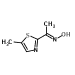 CAS 登录号：89532-55-8， (1E)-N-羟基-1-(5-甲基-1,3-噻唑-2-基)乙烷亚胺