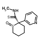 CAS#: 89544-10-5， (2R)-2-[(E)-(Methylimino)(sulfanyl)methyl]-2-(3-pyridinyl)tetrahydro-2H-thiopyranium-1-olate