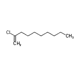 结构式 CAS# 89632-03-1, 2-氯-1-癸烯