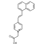 CAS#: 89711-10-4， 1-(Carboxymethyl)-4-[(E)-2-(1-naphthyl)vinyl]pyridinium