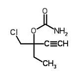 CAS#: 89850-57-7， 3-(Chloromethyl)-1-pentyn-3-yl carbamate