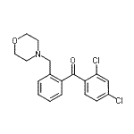 结构式 CAS# 898751-01-4, (2,4-二氯苯基)[2-(4-吗啉基甲基)苯基]甲酮