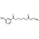 结构式 CAS# 898751-54-7, 乙基7-(3-甲基苯基)-7-氧代庚酸酯