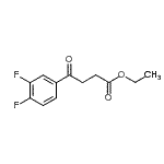 结构式 CAS# 898752-22-2, 乙基4-(3,4-二氟苯基)-4-氧代丁酸酯