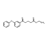 结构式 CAS# 898752-67-5, 乙基5-氧代-5-(3-苯氧基苯基)戊酸酯