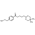 结构式 CAS# 898755-42-5, 5-(5,5-二甲基-1,3-二恶烷-2-基)-1-(4-丙基苯基)-1-戊酮