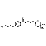 结构式 CAS# 898755-48-1, 5-(5,5-二甲基-1,3-二恶烷-2-基)-1-(4-戊基苯基)-1-戊酮