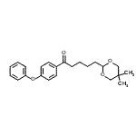 结构式 CAS# 898755-88-9, 5-(5,5-二甲基-1,3-二恶烷-2-基)-1-(4-苯氧基苯基)-1-戊酮