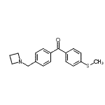 结构式 CAS# 898756-37-1, [4-(1-氮杂环丁基甲基)苯基][4-(甲硫基)苯基]甲酮