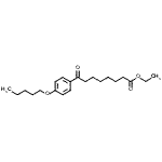 结构式 CAS# 898757-85-2, 乙基8-氧代-8-[4-(戊氧基)苯基]辛酸酯