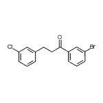 structure of CAS# 898762-53-3, 1-(3-Bromophenyl)-3-(3-chlorophenyl)-1-propanone;3'-bromo-3-(3-chlorophenyl)propiophenone