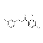 结构式 CAS# 898767-59-4, 1-(2,4-二氯苯基)-3-(3-氟苯基)-1-丙酮