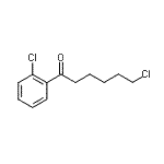 structure of CAS# 898768-17-7, 6-Chloro-1-(2-chlorophenyl)-1-hexanone;6-chloro-1-(2-chlorophenyl)-1-oxohexane