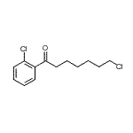 结构式 CAS# 898768-20-2, 7-氯-1-(2-氯苯基)-1-庚酮