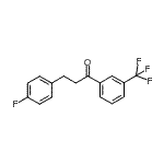 structure of CAS# 898768-58-6, 3-(4-Fluorophenyl)-1-[3-(trifluoromethyl)phenyl]-1-propanone;3-(4-fluorophenyl)-3'-trifluoromethylpropiophenone