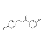 结构式 CAS# 898768-69-9, 1-(3-溴苯基)-3-(4-甲基苯基)-1-丙酮