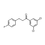 结构式 CAS# 898768-76-8, 1-(3,5-二氯苯基)-3-(4-氟苯基)-1-丙酮