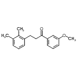 结构式 CAS# 898769-05-6, 3-(2,3-二甲基苯基)-1-(3-甲氧基苯基)-1-丙酮