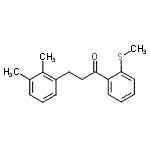 structure of CAS# 898769-29-4, 3-(2,3-Dimethylphenyl)-1-[2-(methylsulfanyl)phenyl]-1-propanone;3-(2,3-dimethylphenyl)-2'-thiomethylpropiophenone