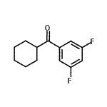 结构式 CAS# 898769-58-9, 环己基(3,5-二氟苯基)甲酮